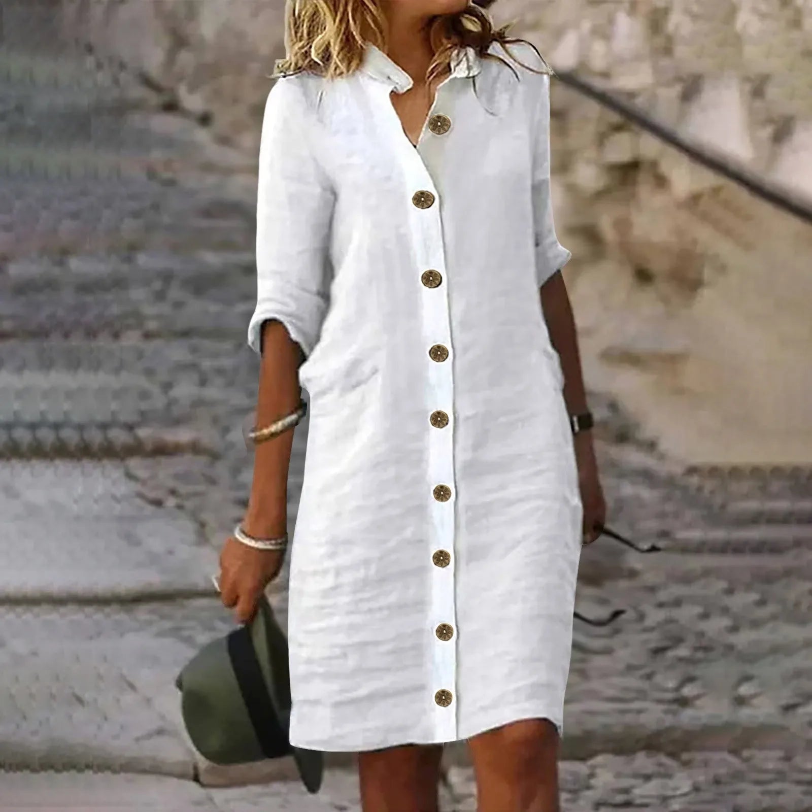 Truus - Elegante zomerjurk met buikbedekking | 1+1 Gratis